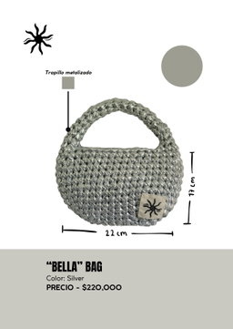 "Bella" Bag Silver