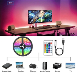 RGB LED Wall Strip Light Smart SMD 5050 Bluetooth Music Sync Flexible Tape Diode Ribbon TV Backlight APP Control