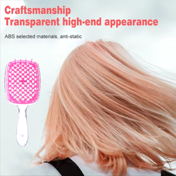 Fluffy Modeling Comb Mesh Comb Hairdressing Hair Smoothing Honeycomb Comb Plastic Massage Comb Dry And Wet Hollow Comb