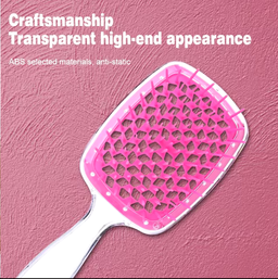 Fluffy Modeling Comb Mesh Comb Hairdressing Hair Smoothing Honeycomb Comb Plastic Massage Comb Dry And Wet Hollow Comb