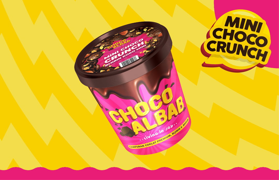 Choco albab pink tub (mini choco crunch)