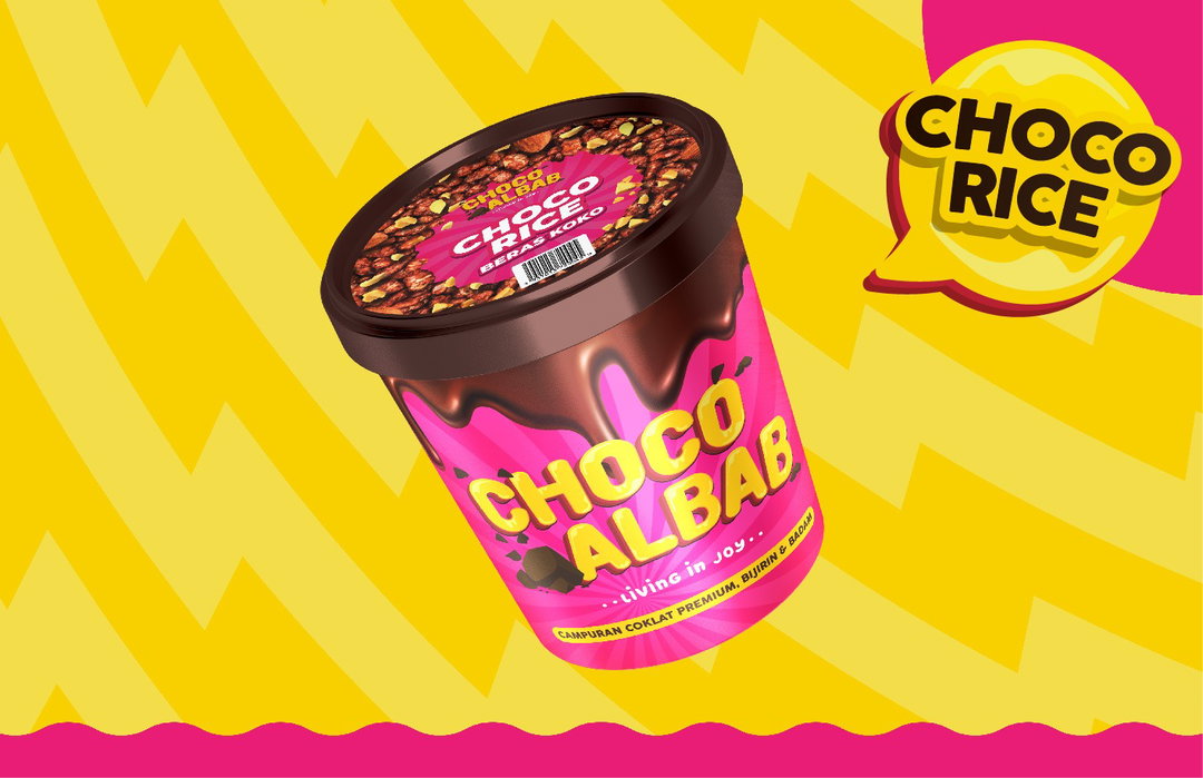 Choco albab pink tub (choco rice)
