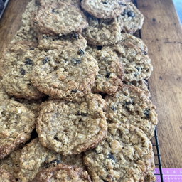 Rum and Raisin Oat and coconut cookie