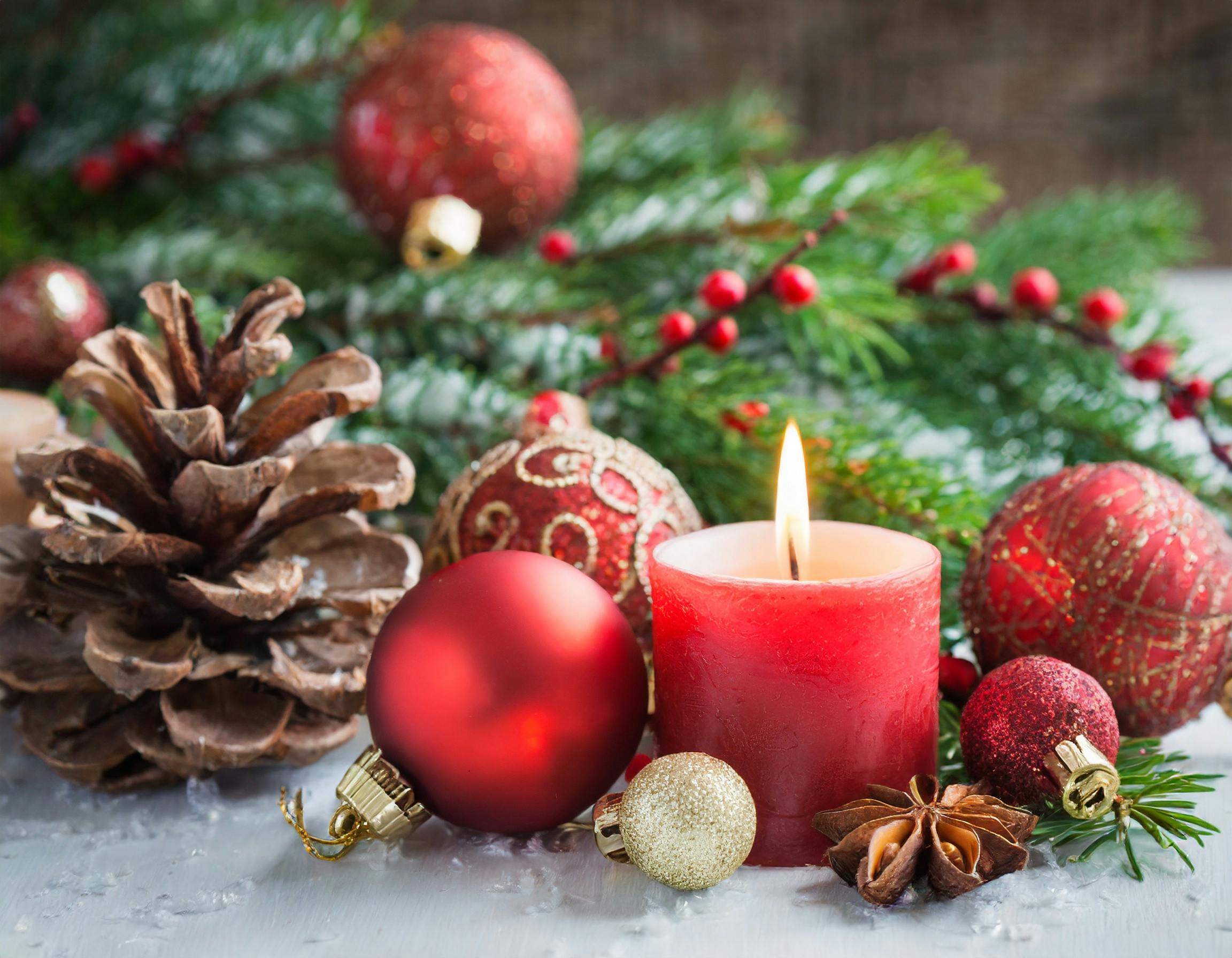 Christmas scented candle 