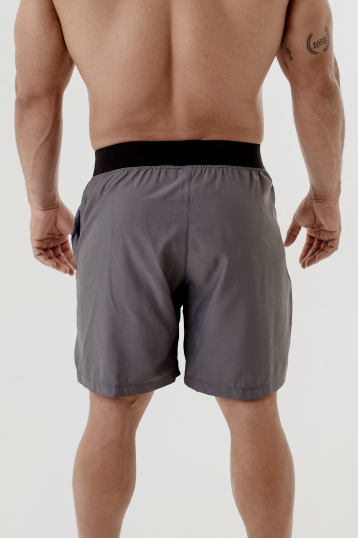 Training Short - Ecotech Flex - Gris_1