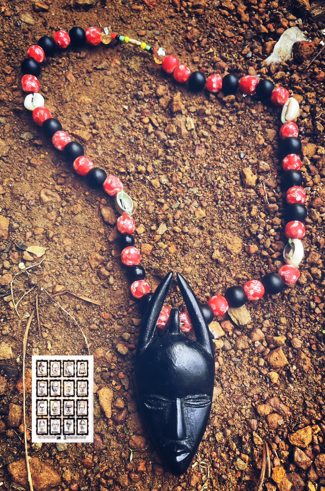 Grebo Mask Necklace _0