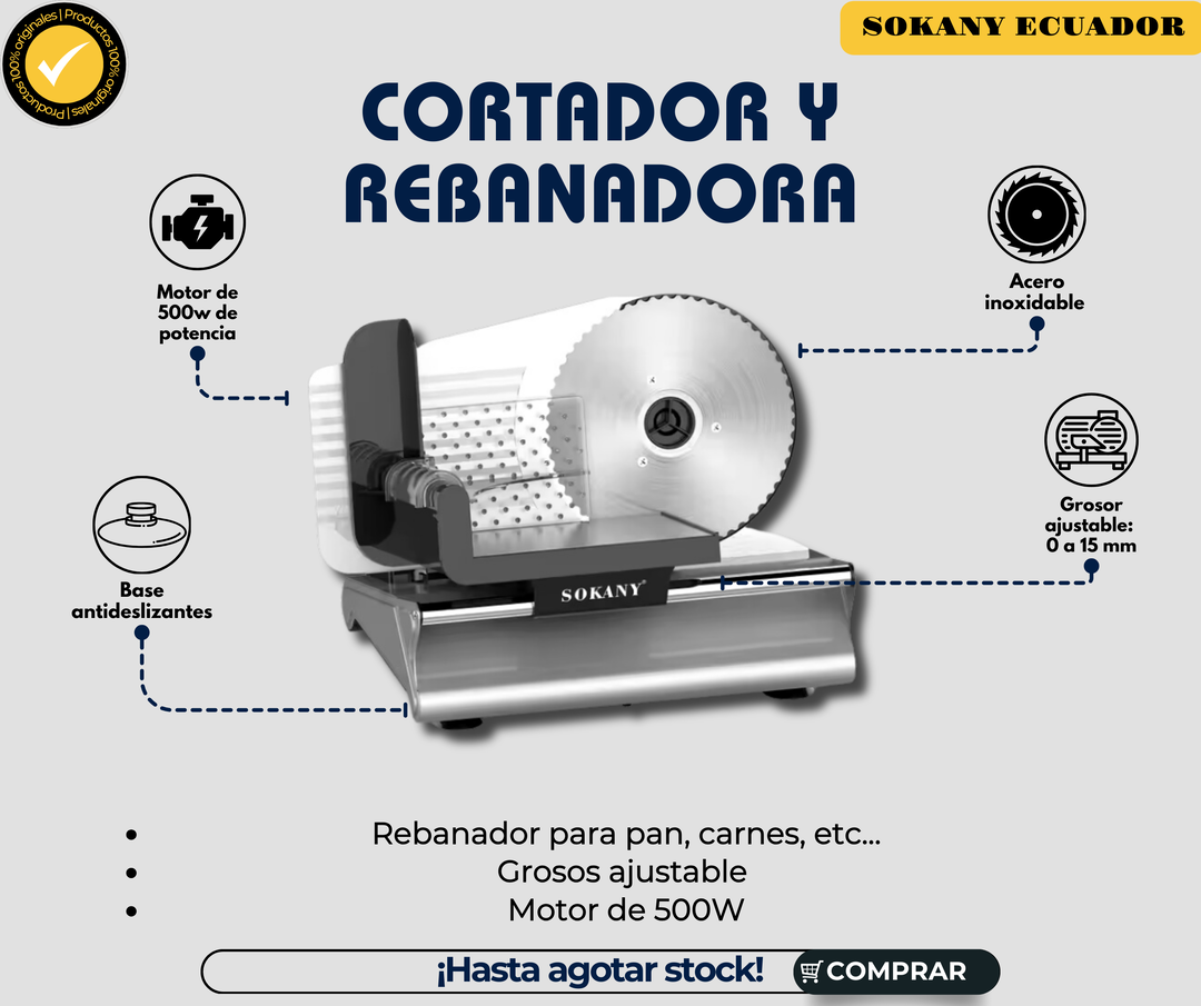 Rebanadora de Carnes - Sokany