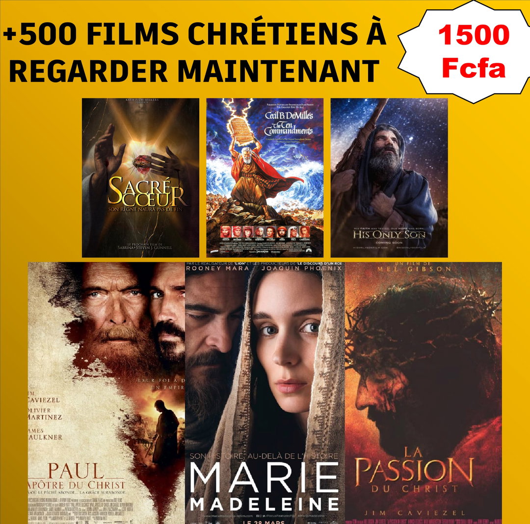 +500 FILMS Chrétiens à regarder maintenant.