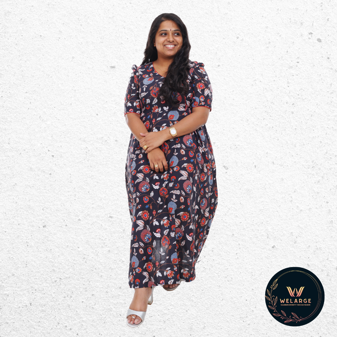 A Quarter-Length dress featuring a traditional design _0