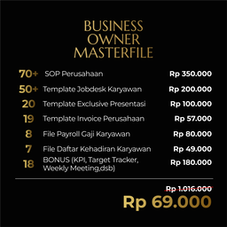 Business Owner Masterfile Excel
