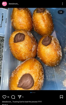 Donuts with Chocolate ganache filling