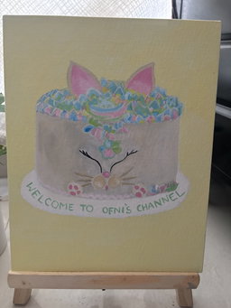 Cat Cake with Personalised Text