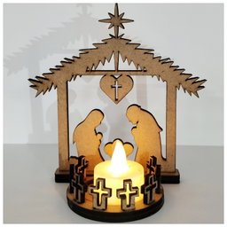 MDFCL-071_Wooden Welcome Jesus (Without Lamp)