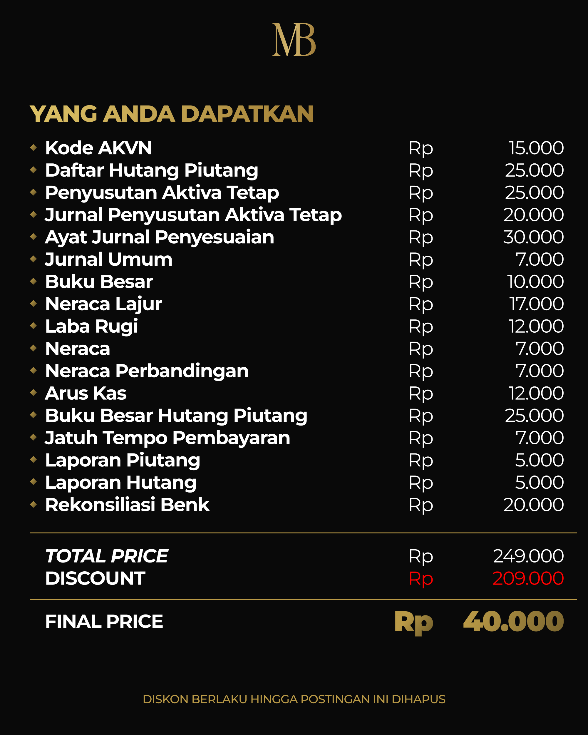 [FULL VERSION] Aplikasi Akuntan Jasa Excel Siap Pakai Untuk Laporan Keuangan Usaha Jasa_1