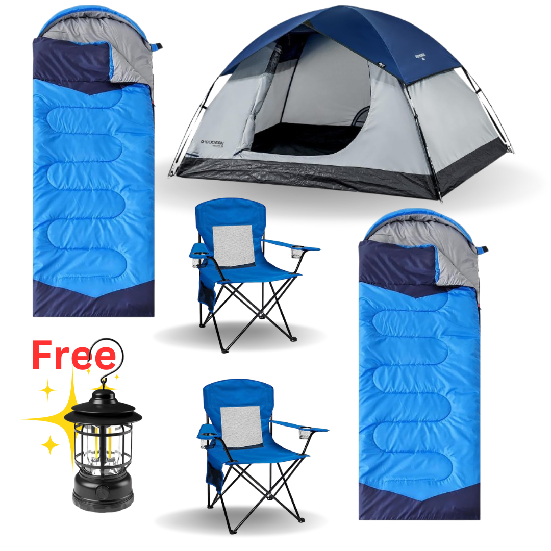 2 people Camping Combo (Includes Tent, Chairs, Sleeping Bags, and Table) Roof Top Tent Camping Tent Beach Tent_0
