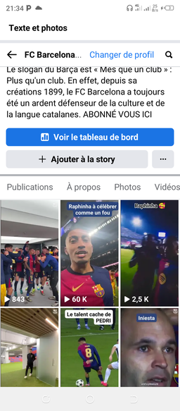 Page Facebook avec 30k d'abonnés