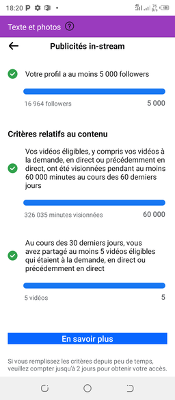 Page Facebook avec 30k d'abonnés