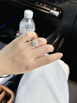 HALO CUSHION SOLITAIRE RING