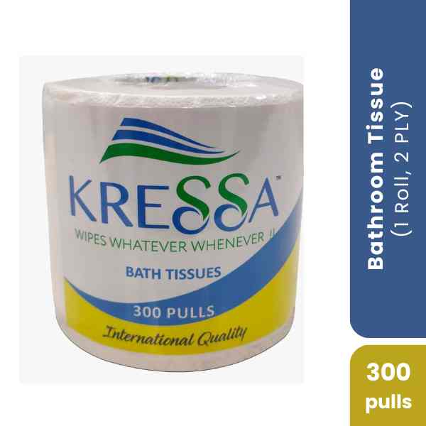 KRESSA Bathroom Tissue 1 Roll (300 Pulls), 2 Ply (8906132310173)