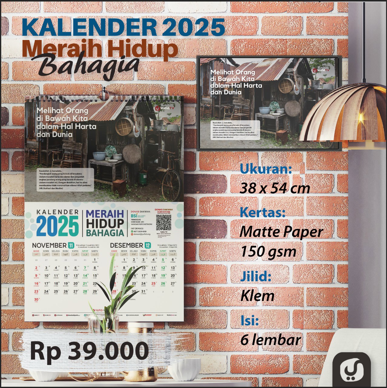 KALENDER DINDING YUFID 2025 MERAIH HIDUP BAHAGIA_0