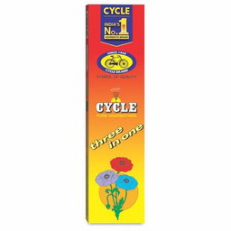 Cycle Three In One (3 in 1) Agarbatti-124gm (88Sticks)