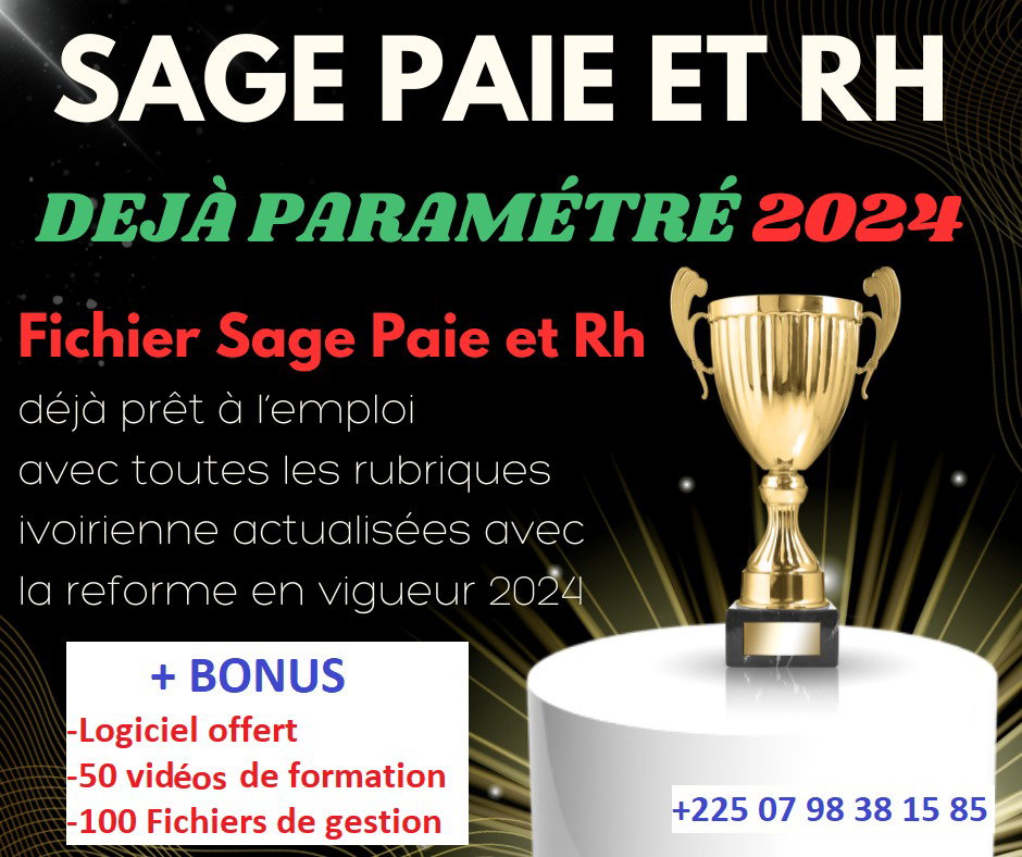 SAGE PAIE DEJA PARAMETRER