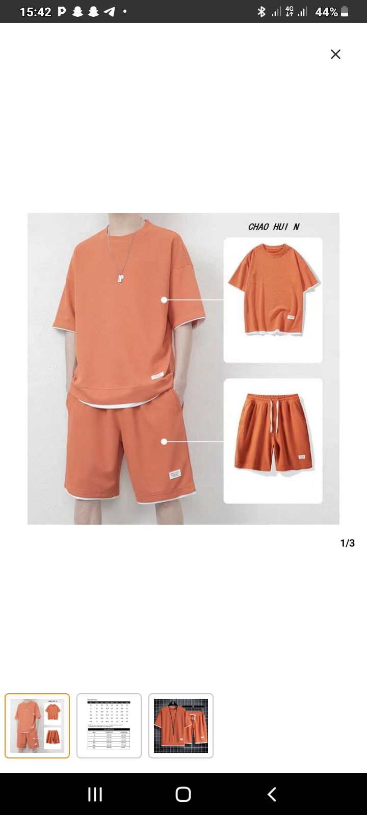 Complet orange 