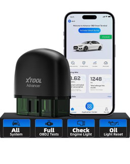 Compact OBD2 Car Diagnostic Scanner - USB Powered, No Battery Required