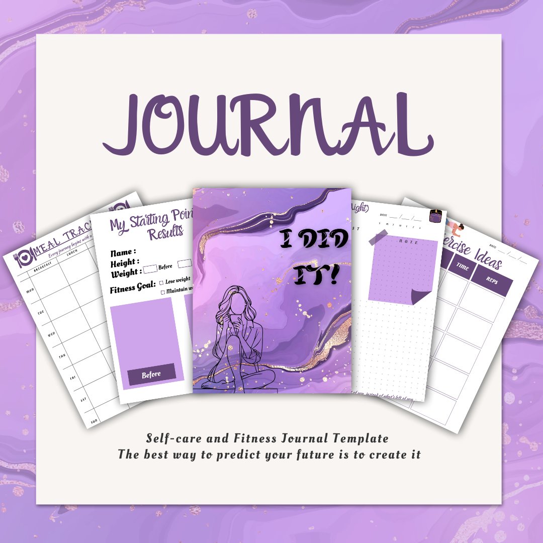 I Did It! (Self-Care and Fitness Tracking Journal Template) _0