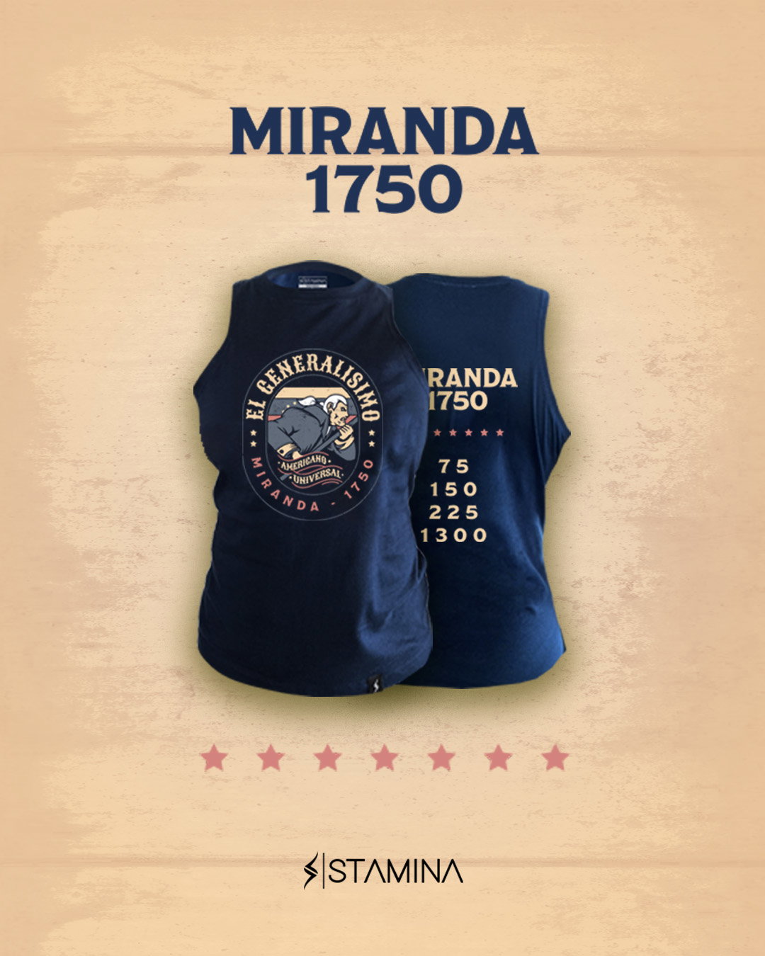 Tank de Miranda el Generalisimo - Azul Marino_0