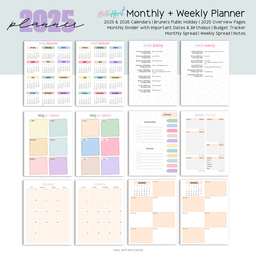 2026 Planner: Monthly + Weekly Planner 
