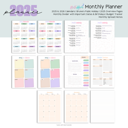 2026 Planner: Monthly Planner