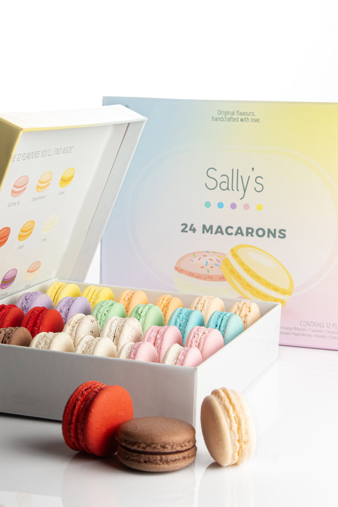 24-Piece Macaron Box (12 Flavors)