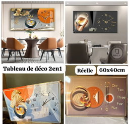 Tableau décoratif (Horloge intégrée)