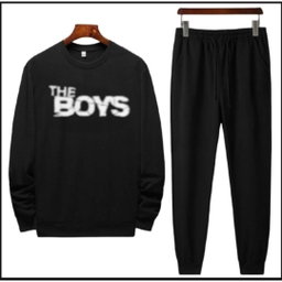 2 PCs Men Micro Printed Track Suit 