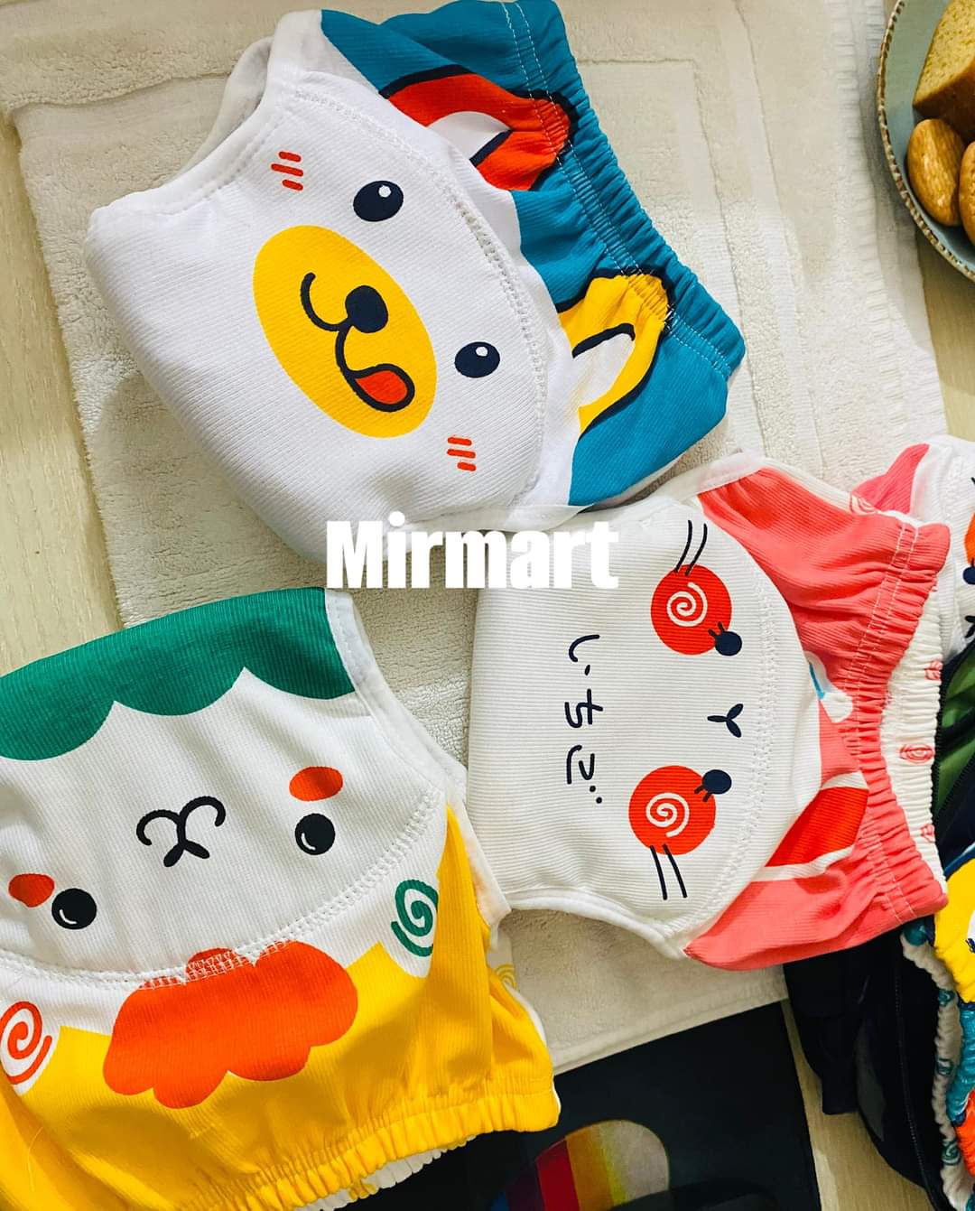 Pant system washable baby diaper 4 pc _0