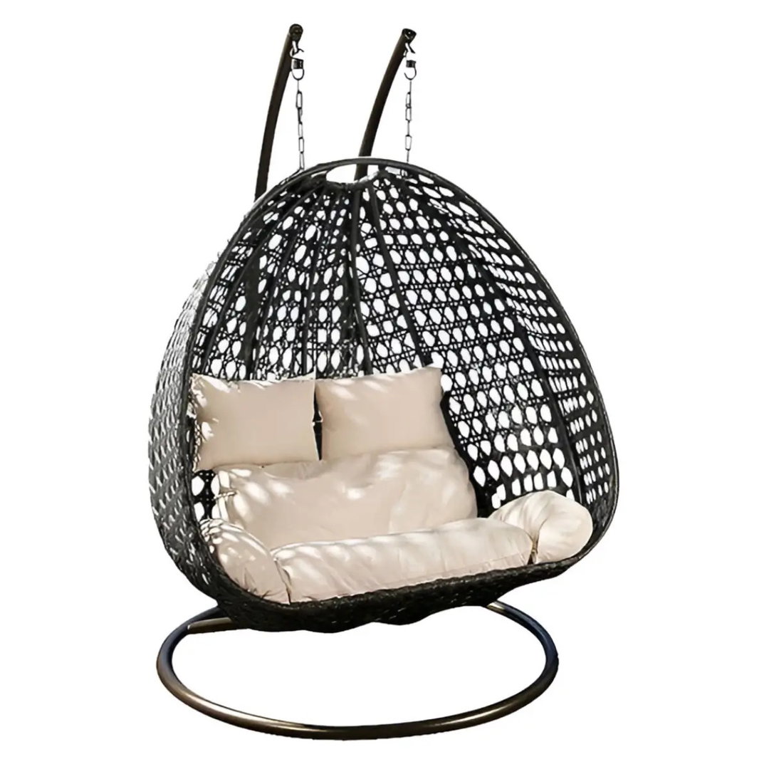 Double Stand Rattan Swing