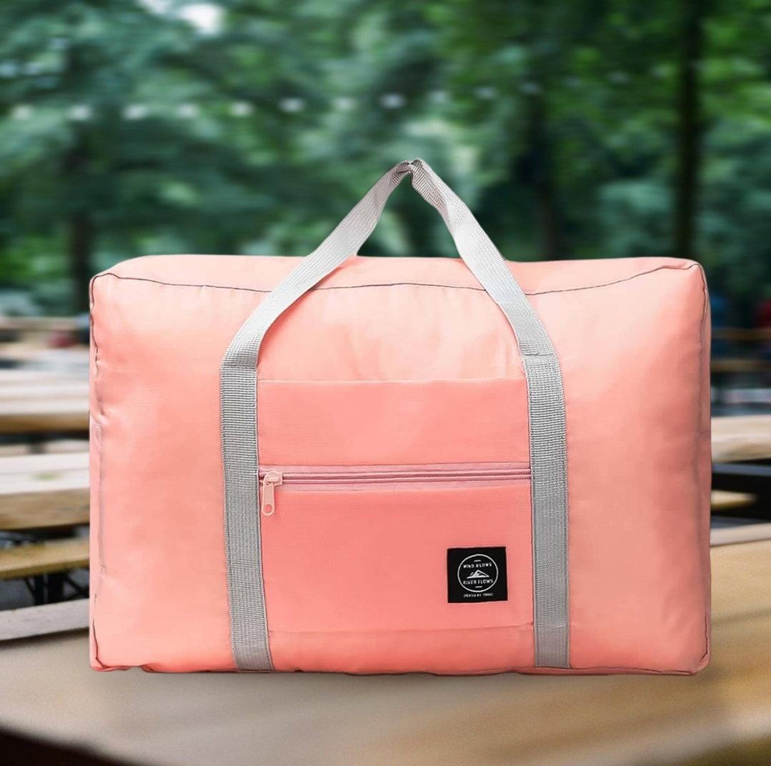 Large Capacity Luggage Bag - Easy to Organize Clothes, Foldable Waterproof Travel Bag for Kitchen, Bedroom, and Makeup Storage (1 Pc / Mix Color)_0