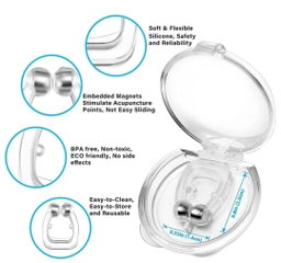 Anti Snore device for men and woman Silicone Magnetic Nose Clip For heavy Snoring sleeper, Snore Stopper, Anti Snoring Device (1 Pc)
