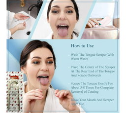 Silver tongue cleaner 