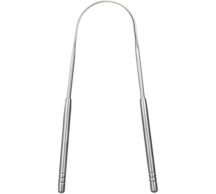 Silver tongue cleaner 