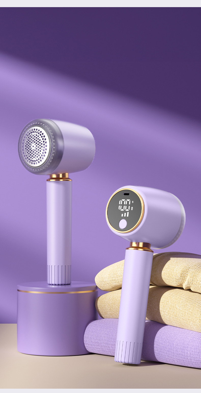Portable Rechargeable Lint Remover/Fabric Shaver + Lint Roller + 3 spare replaceable blades_4