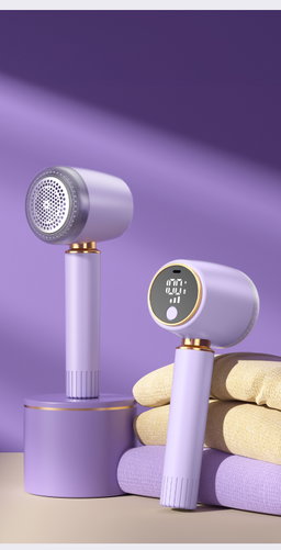 Portable Rechargeable Lint Remover/Fabric Shaver + Lint Roller + 3 spare replaceable blades