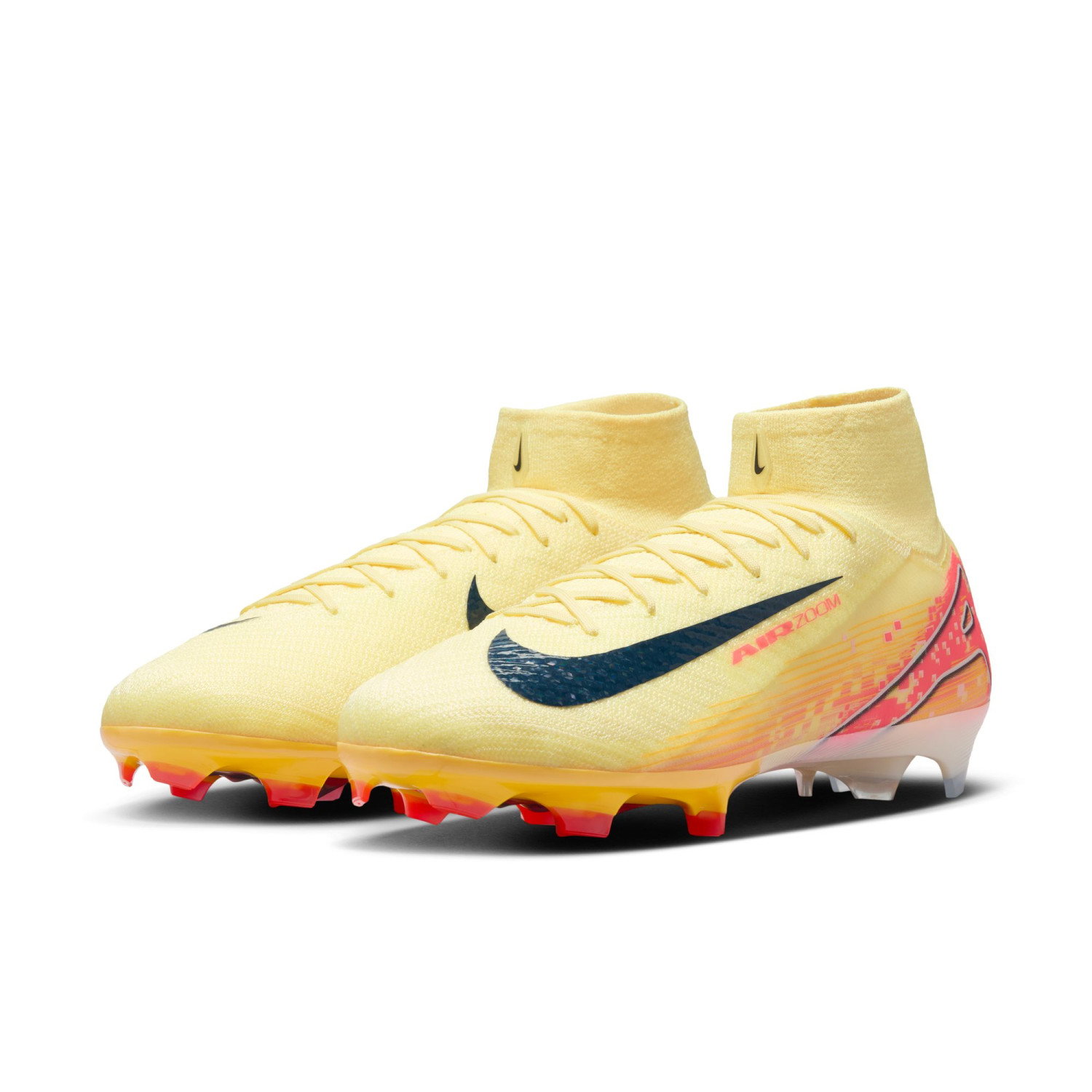 Nike Air Zoom Mercurial Superfly 10 Elite Mbappe FG jaune rose_3