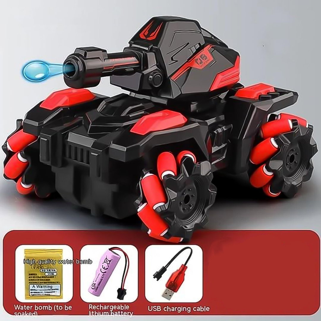 New Remote Control Vehicle 4wd Off Road Climbing Vehicle Water Bomb Armored Tank Battle Launcher Boys' Children's Toy Car