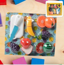 Realistic Sliceable Fruits Cutting Play Toy Set, Fruit Cutting Toy for Kids, Sliceable Fruit Cutting Toy Set for KIDS, Fruits Cut Toy(7Pcs Set)