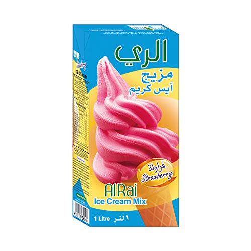 Al Rai Ice Cream Mix Strawberry 1l_0