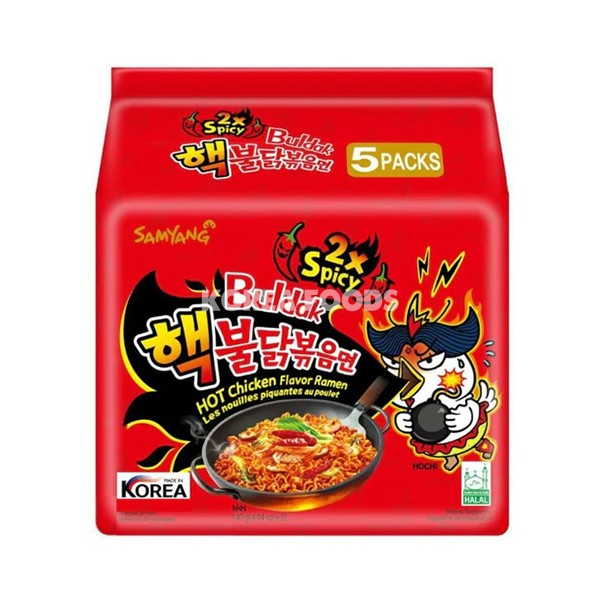 Buldak Hot Chicken Flavor Ramen 2xSpicy 5*140gm