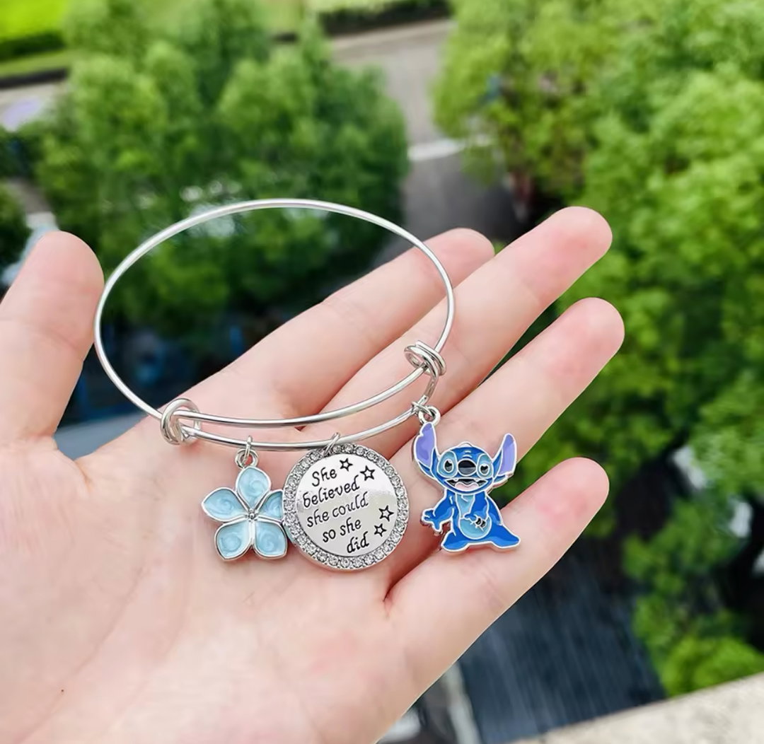 Motivational Stitch Jewelry with Charm