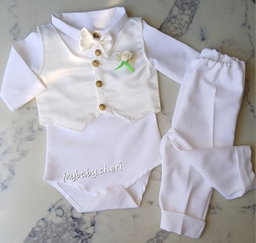 Baby boy white suit